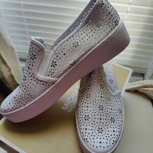 Michael Kors Optic White slip on sneakers
